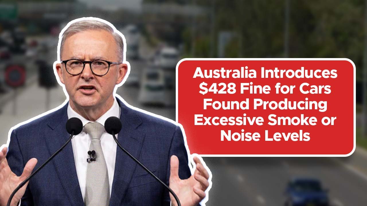Australia Introduces $428 Fine for Cars Found Producing Excessive Smoke or Noise Levels