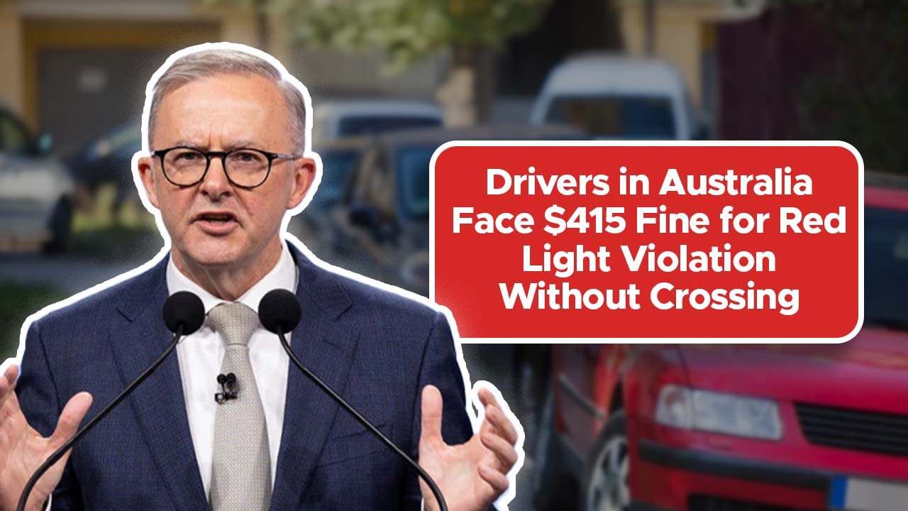 Drivers in Australia Face $415 Fine for Red Light Violation Without Crossing