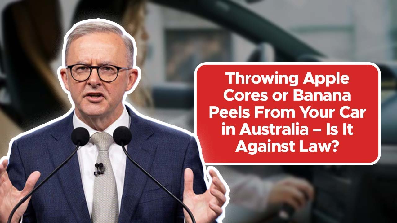 Throwing Apple Cores or Banana Peels From Your Car in Australia – Is It Against Law?