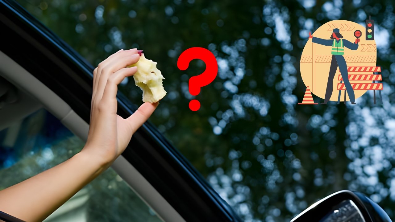 Throwing Apple Cores or Banana Peels From Your Car in Australia